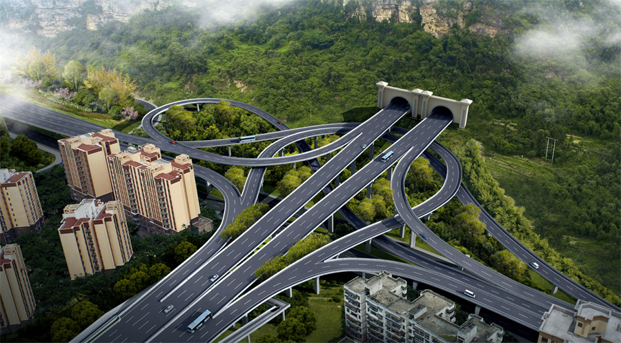 宜宾南部新区至临港快速通道项目打营盘山隧道及连接线工程段